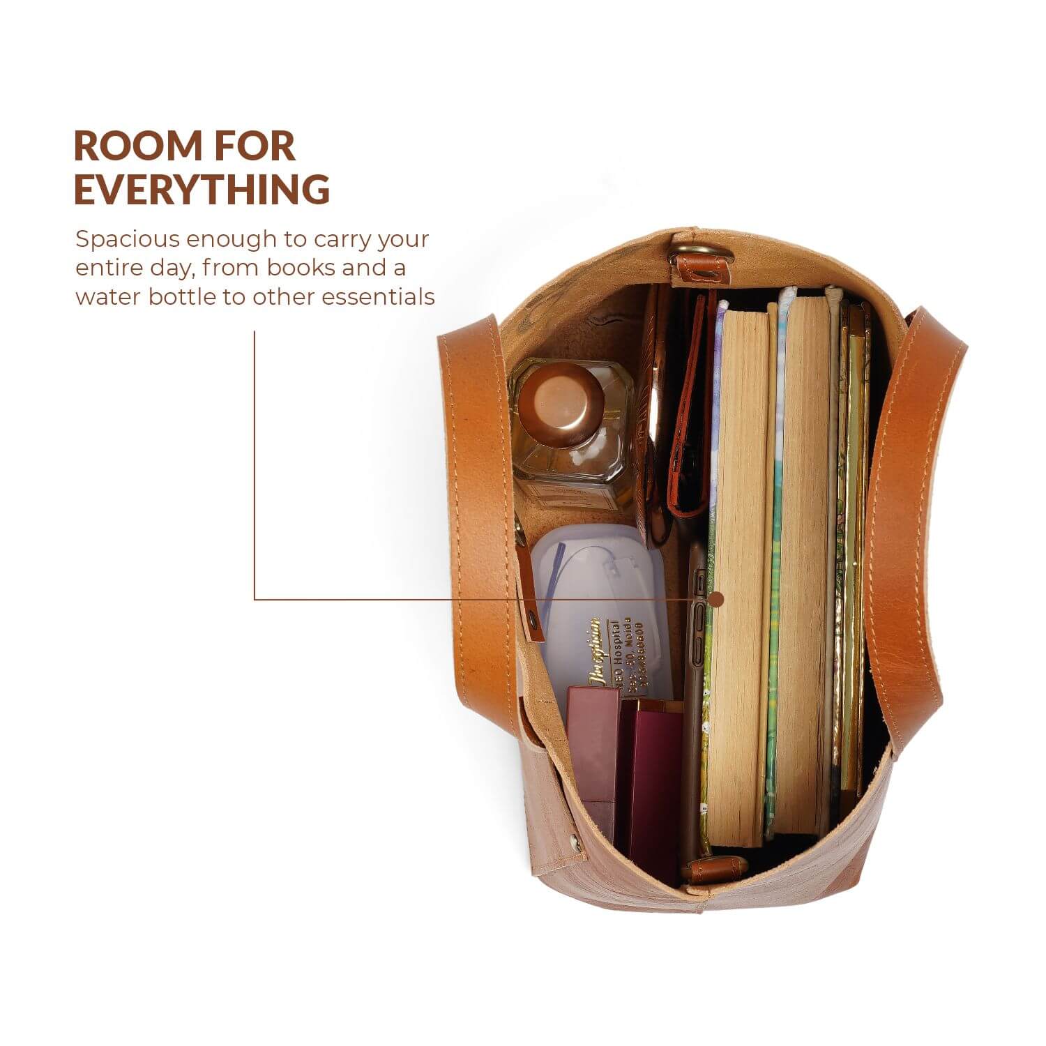 Verona Mini-Ledertasche | | Hellbraun