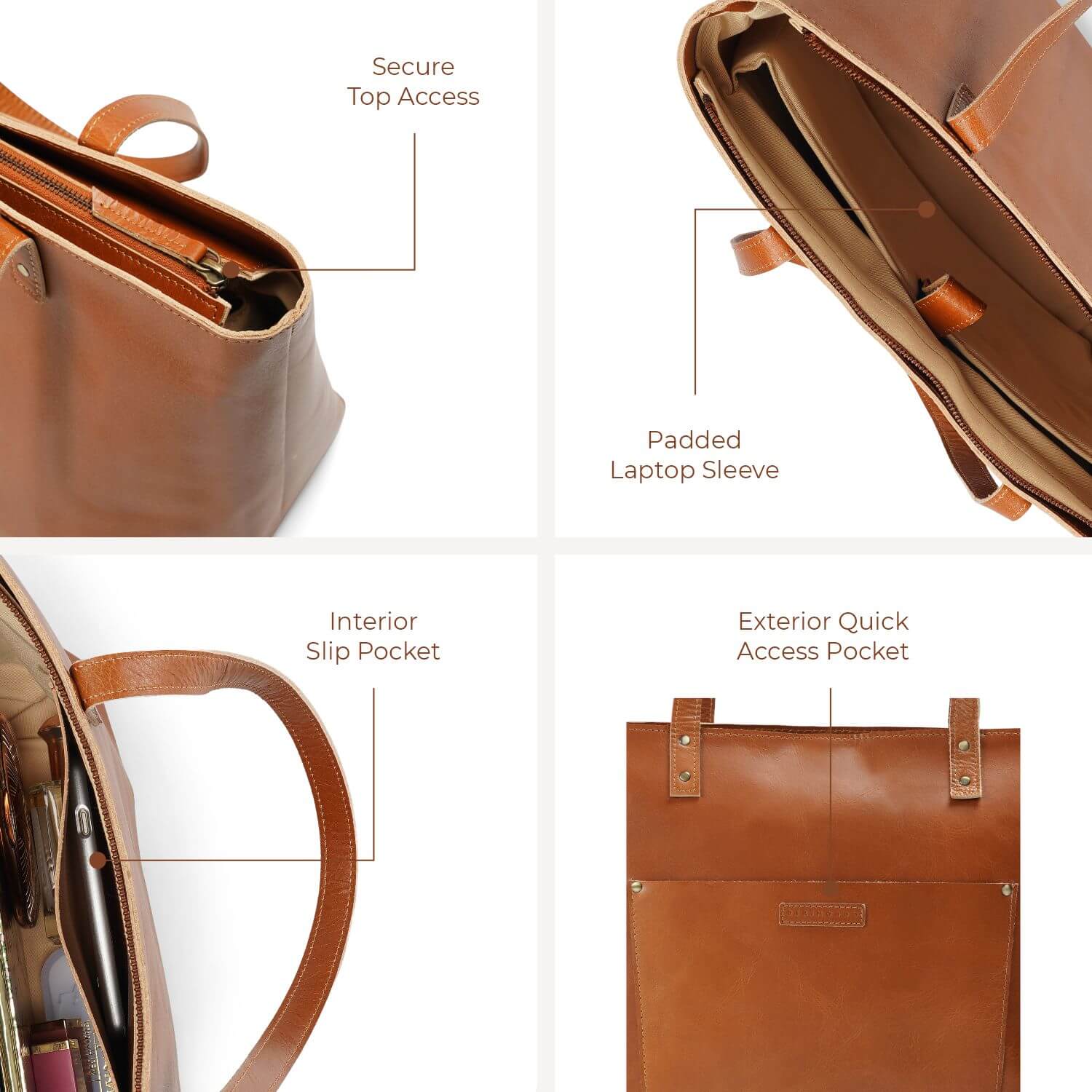 Klassische Vienna Tragetasche | | Hellbraun