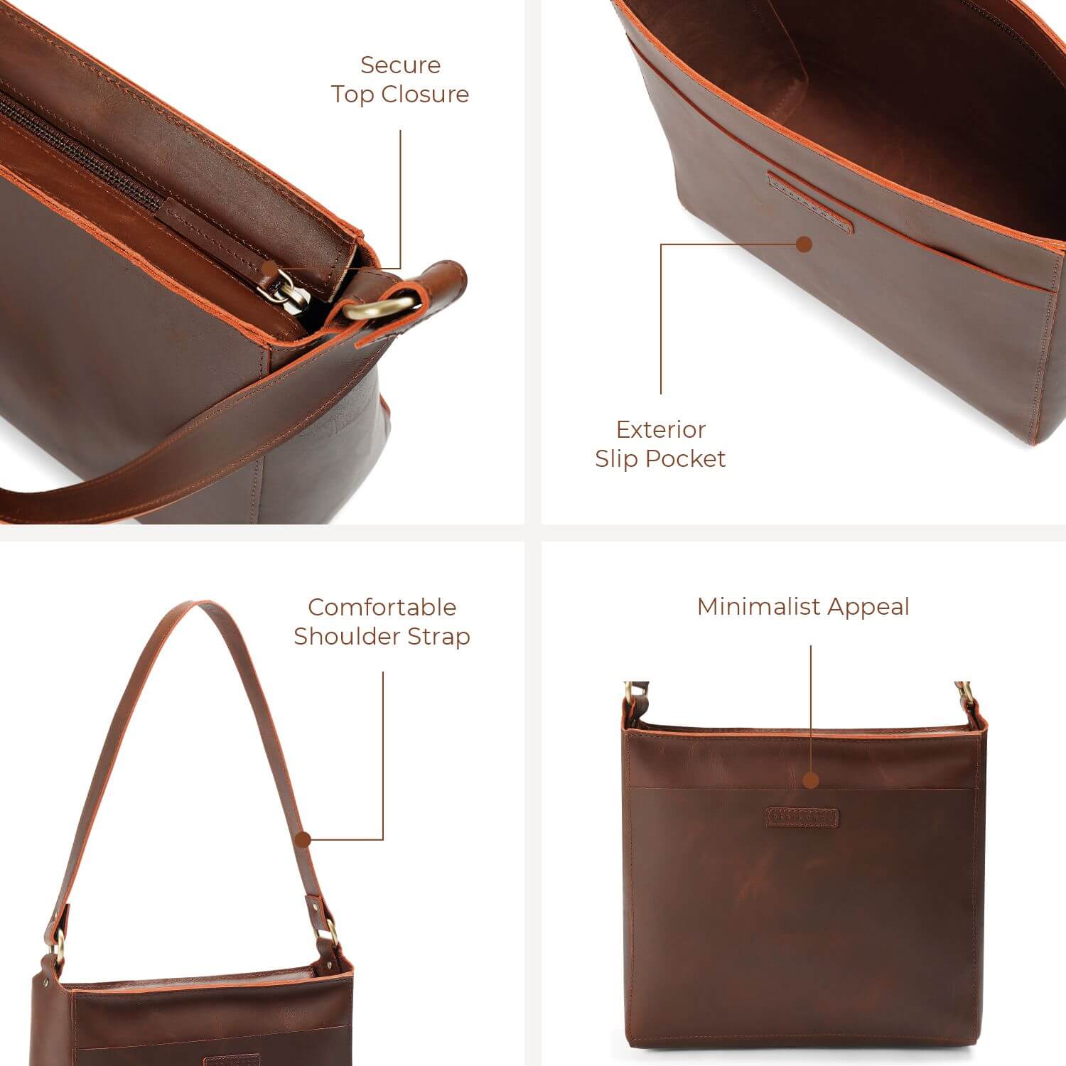 Borsa a tracolla Lisbon Triangle | | Marrone